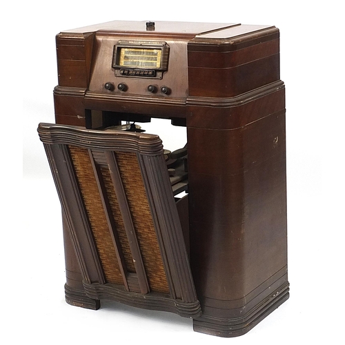 1401 - Vintage Silvertone Radionet gramophone model 7067, 98.5cm H x 73cm W x 42cm D
