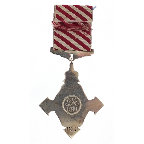 321 - British Military World War I Air force Cross engraved 1951