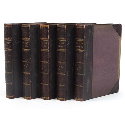 1801 - Old and New London, volumes 1-5 by Walter Thornbury, published by Cassell, Petter, Galpin & Co