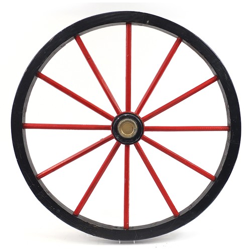 1808 - Antique wooden wheel, 80.5cm in diameter