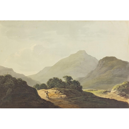 1011 - Manner of Hugh William 'Grecian' Williams - Ben Lui, Scotland, 19th century Scottish school watercol... 