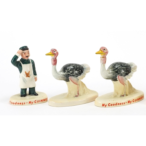 77 - Six Carlton Ware animals and a Zookeeper advertising Guinness including toucan, seal and kangaroo, t... 