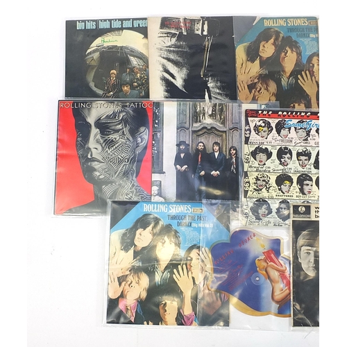 624 - The Rolling Stones vinyl LP's and picture disc including Sticky Fingers, Satanic Majesties Request a... 