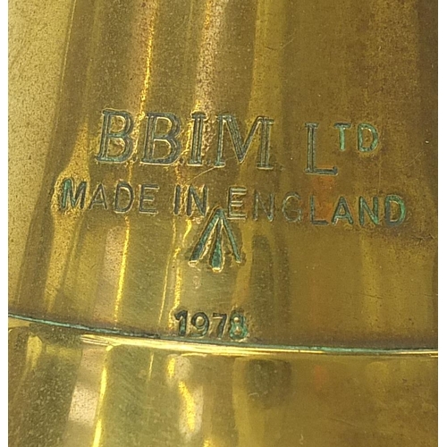 483 - British military interest brass BBIM Ltd bugle, 33cm in length