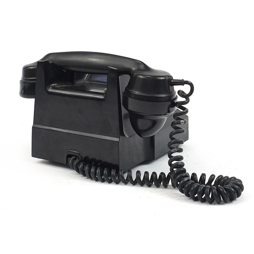 277 - Vintage black Bakelite dial telephone, model 332L