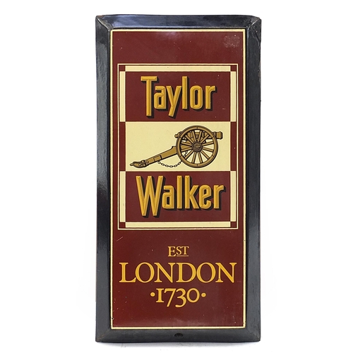 375 - Taylor Walker enamelled advertising sign, 54cm x 27cm