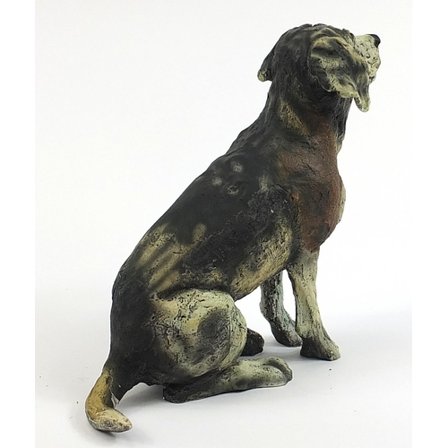 459 - April Shepherd, Paying Attention Beagle, cold cast resin model with certificate and original packagi... 