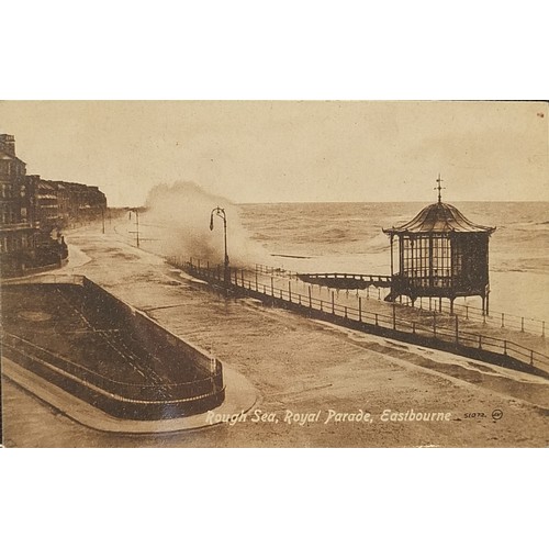 363 - Collection of early 20th century and later Eastbourne postcards arranged in an album titled Pier to ... 