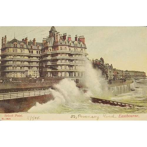 363 - Collection of early 20th century and later Eastbourne postcards arranged in an album titled Pier to ... 