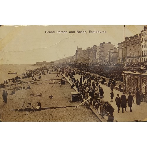 361 - Collection of early 20th century and later Eastbourne postcards arranged in an album including The W... 