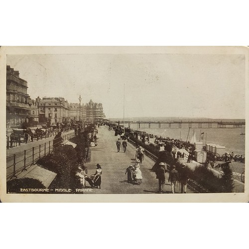 361 - Collection of early 20th century and later Eastbourne postcards arranged in an album including The W... 