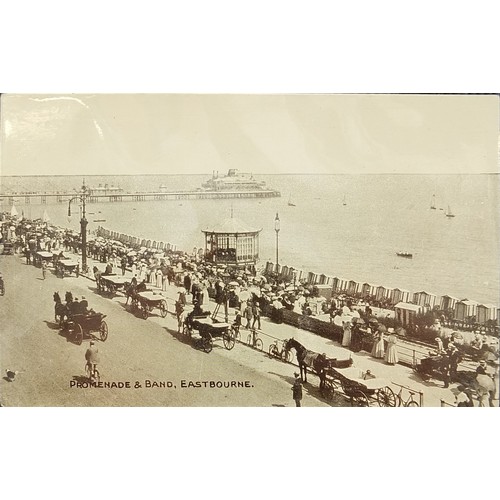 361 - Collection of early 20th century and later Eastbourne postcards arranged in an album including The W... 