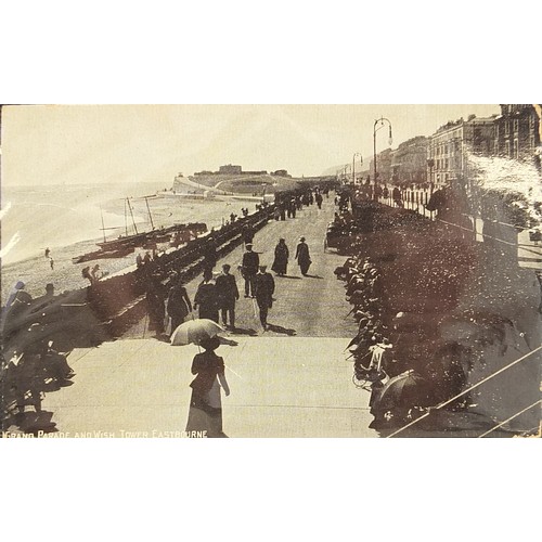 361 - Collection of early 20th century and later Eastbourne postcards arranged in an album including The W... 