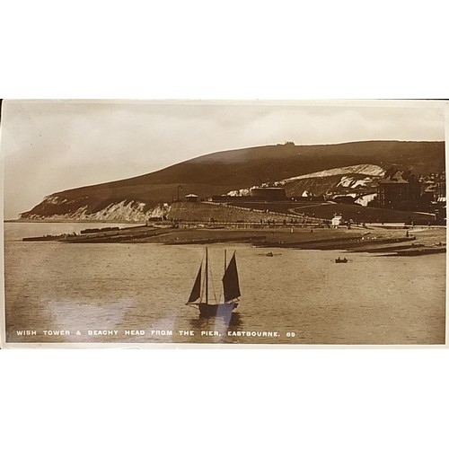 361 - Collection of early 20th century and later Eastbourne postcards arranged in an album including The W... 