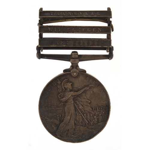 463 - Victorian British military Queen's South Africa medal awarded to 4407PTEJ.BROOKS.2:RL:W:KENTREGT wit... 