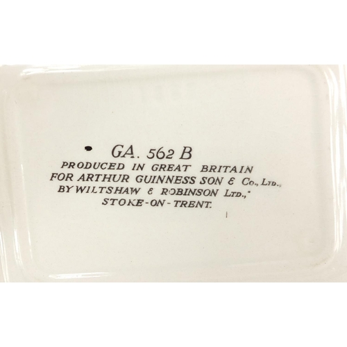 78 - Six Guinness advertising ashtrays including Mintons, Wiltshaw & Robinson and Ashtead, the largest 14... 