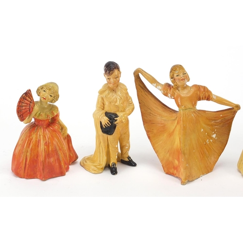 289 - Five Wade cellulose figurines, the largest 11cm high