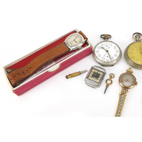 939 - Vintage and later ladies and gentlemen's watches including a British military issue pocket watch eng... 