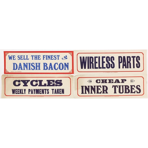 373 - Four vintage lithographic shop advertising signs  printed and sold by Samuel Reeves Ltd of Kings Cro... 