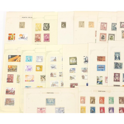 1952 - Portugal and Colonies stamps arranged on several pages