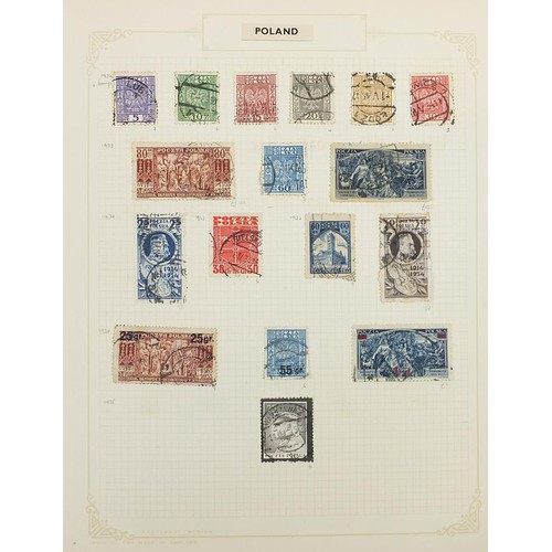 1948 - Foreign letter P stamps including Persia, Peru and Poland arranged on several pages