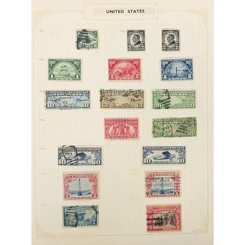 1963 - American stamps including Due's and five cents label arranged on five pages