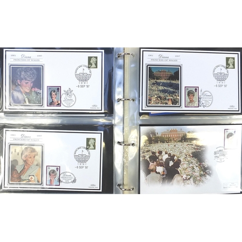 1973 - Philatelic coin covers, first day covers and stamp booklets arranged in an album including Diana Pri... 