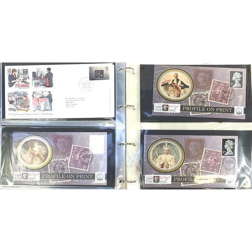 1973 - Philatelic coin covers, first day covers and stamp booklets arranged in an album including Diana Pri... 