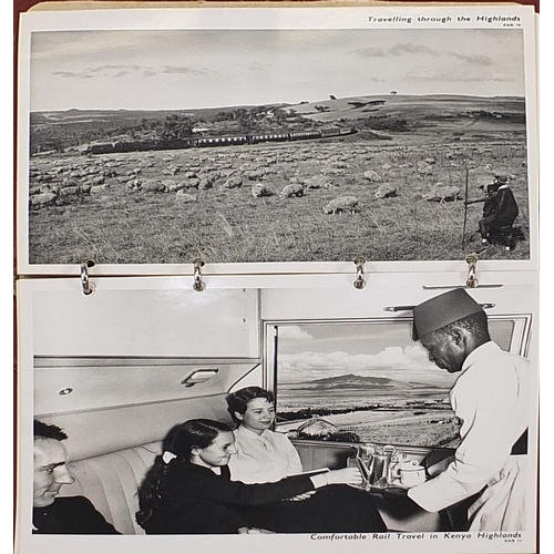 537 - Royal interest ephemera and black and white  photographs relating to East Africa Railway including b... 