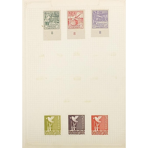 1908 - Collection of 19th century and later German and German Occupational States stamps arranged in an alb... 