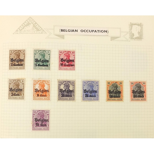 1908 - Collection of 19th century and later German and German Occupational States stamps arranged in an alb... 