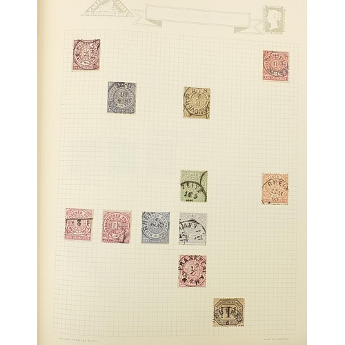 1908 - Collection of 19th century and later German and German Occupational States stamps arranged in an alb... 