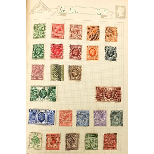 1918 - Victorian and later British stamps arranged in an album including pages of Penny Reds and Festival o... 