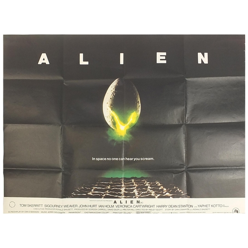 540 - Alien related film memorabilia including UK quad poster, lobby cards and press books