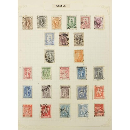 1961 - Greece collection of stamps from early arranged on several pages