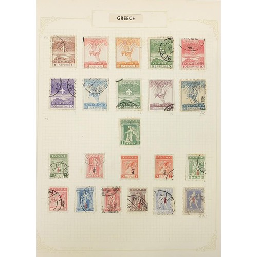 1961 - Greece collection of stamps from early arranged on several pages