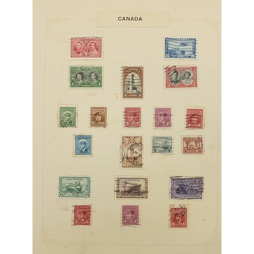 1946 - Extensive collection of Canada stamps arranged on several pages