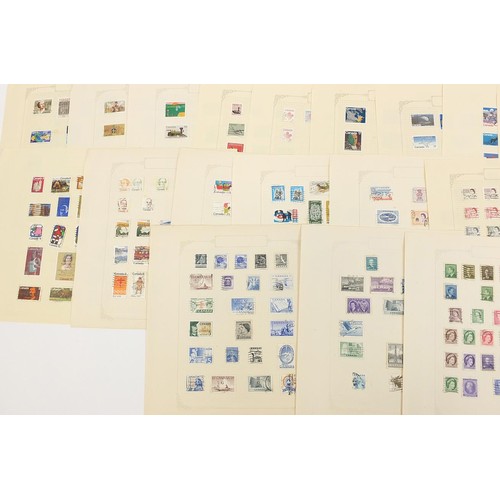 1946 - Extensive collection of Canada stamps arranged on several pages