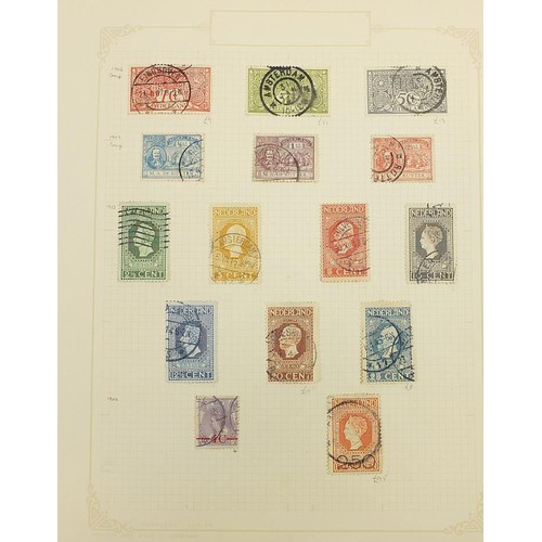 1906 - Holland and its Colonies stamps arranged on several pages