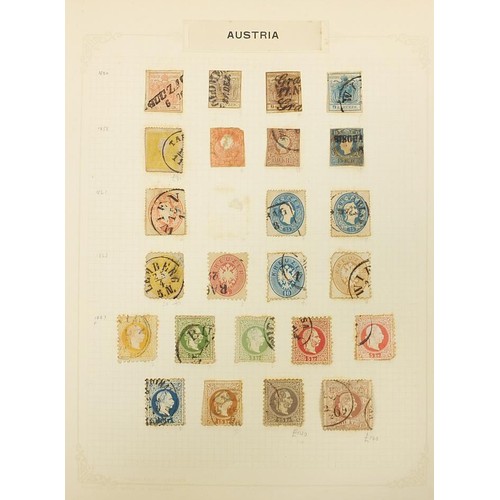 1916 - Extensive collection of Austria stamps from early arranged on several pages