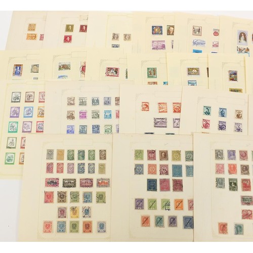 1916 - Extensive collection of Austria stamps from early arranged on several pages