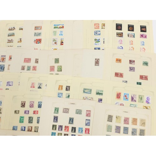 1942 - Foreign collection mainly early Turkey and Middle East stamps arranged on several pages