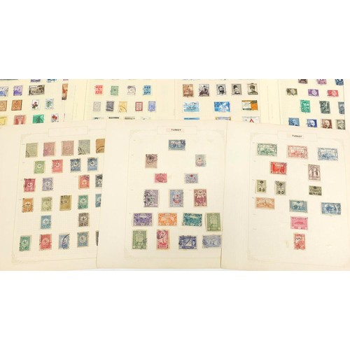 1942 - Foreign collection mainly early Turkey and Middle East stamps arranged on several pages