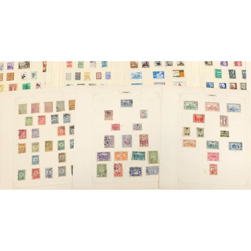 1942 - Foreign collection mainly early Turkey and Middle East stamps arranged on several pages