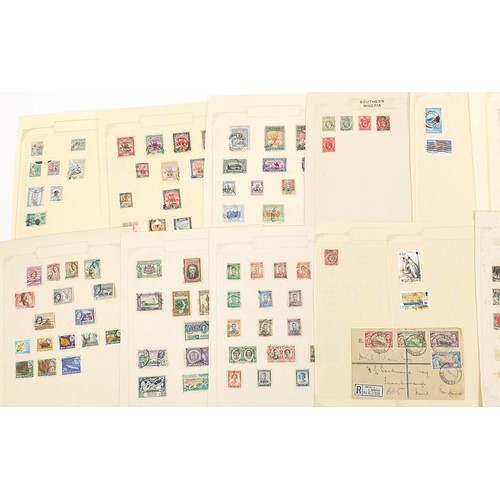 1913 - Commonwealth letter S South Australia, Strait Settlements, Southern Rhodesia and Sudan stamps arrang... 