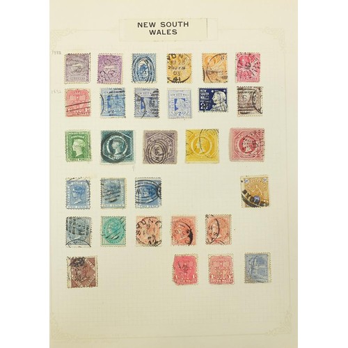 1898 - Commonwealth collection of New South Wales, Orange River Colony, Queensland and Perak stamps arrange... 