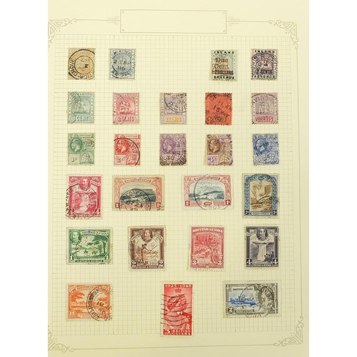 1935 - Commonwealth stamps British Guyana, British Honduras, British Solomon and Brunei arranged on several... 