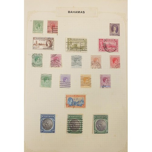 1930 - Commonwealth letter B stamps Bahamas and Barbados arranged on several pages