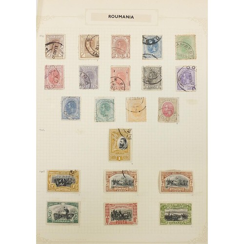 1897 - European countries stamps including Baden, Romania and Bulgaria arranged on several pages