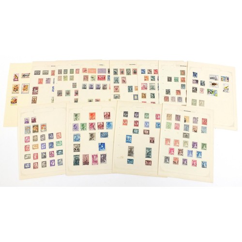 1897 - European countries stamps including Baden, Romania and Bulgaria arranged on several pages